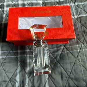 Oleg Cassini Premier Crystal Perfume Bottle with Red Box NIB Gift!!!